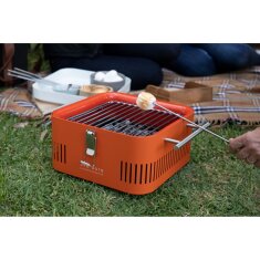 tragbarer Holzkohlegrill Everdure ehd Cube - Orange