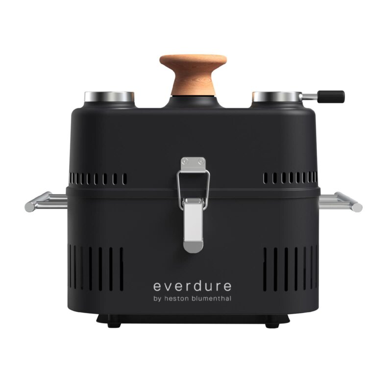 tragbarer Holzkohlegrill Everdure ehd Cube 360, all black