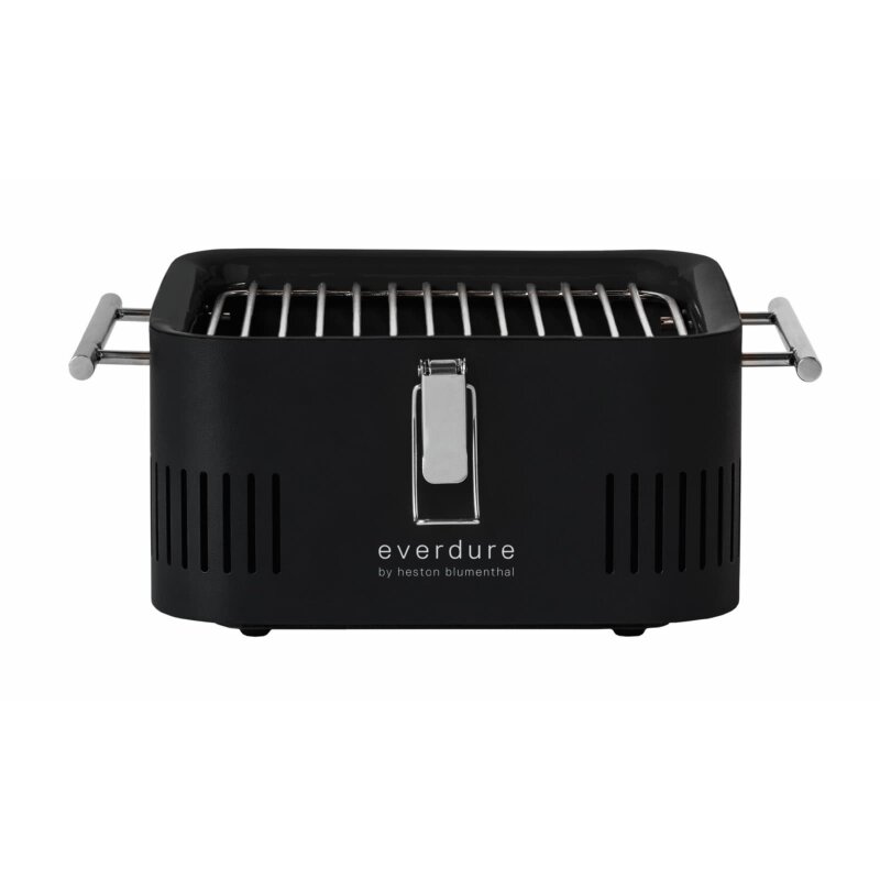 tragbarer Holzkohlegrill Everdure ehd Cube 360, all black