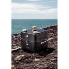 tragbarer Holzkohlegrill Everdure ehd Cube 360, all black