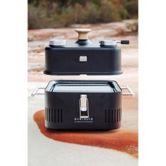 tragbarer Holzkohlegrill Everdure ehd Cube 360, all black