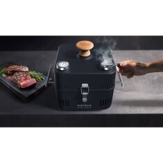 tragbarer Holzkohlegrill Everdure ehd Cube 360, all black