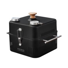 tragbarer Holzkohlegrill Everdure ehd Cube 360, all black