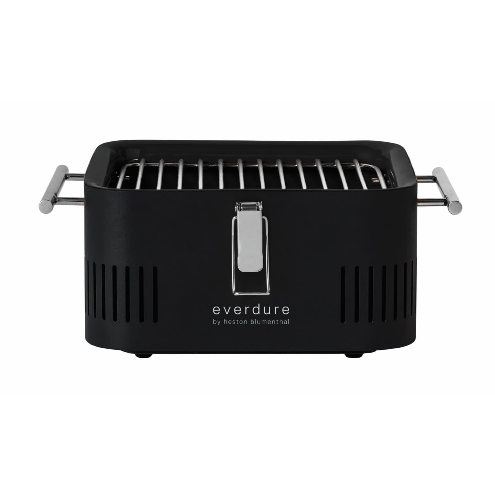 tragbarer Holzkohlegrill Everdure ehd Cube 360, all black