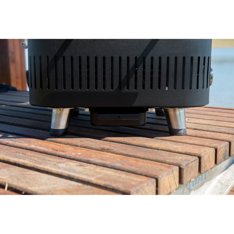 tragbarer Gasgrill Everdure ehd Cube ProFlame 360 mit Garhaube + Gusplatte, all Black