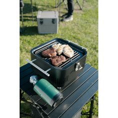 tragbarer Gasgrill Everdure ehd Cube ProFlame 360 mit Garhaube + Gusplatte, all Black