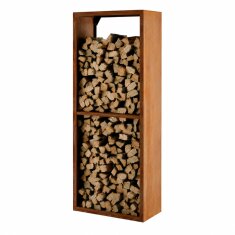 Kaminholzlager Vulx by Hwam Multiflex, Breite 60 cm, Tiefe 40 cm, Cortenstahl