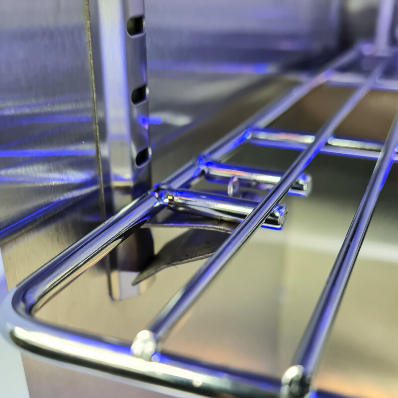 Grill Beistellwagen mit Kühlschrank - vivandio quub Special CoolBuddy, Silber