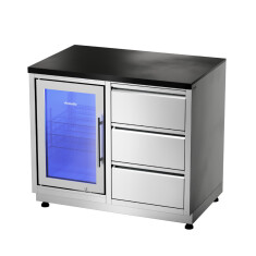 Grill Beistellwagen mit Kühlschrank - vivandio quub...