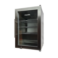 Grill Beistellwagen mit Kühlschrank - vivandio quub Special CoolBuddy, Silber