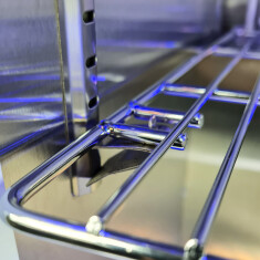 Grill Beistellwagen mit Kühlschrank - vivandio quub Special CoolBuddy, Silber