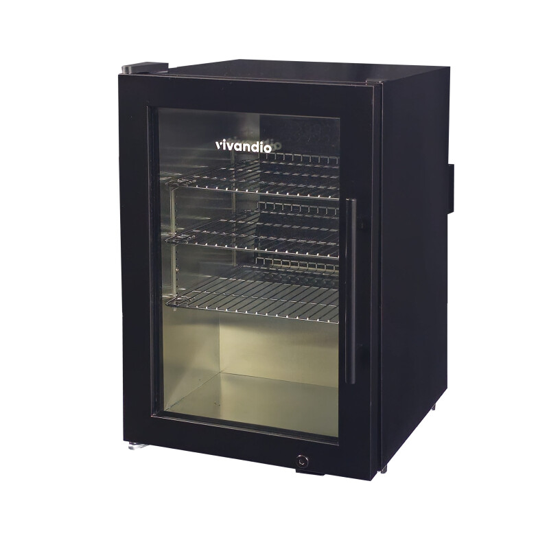 Grill Beistellwagen mit Kühlschrank - vivandio quub Special CoolBuddy, Schwarz