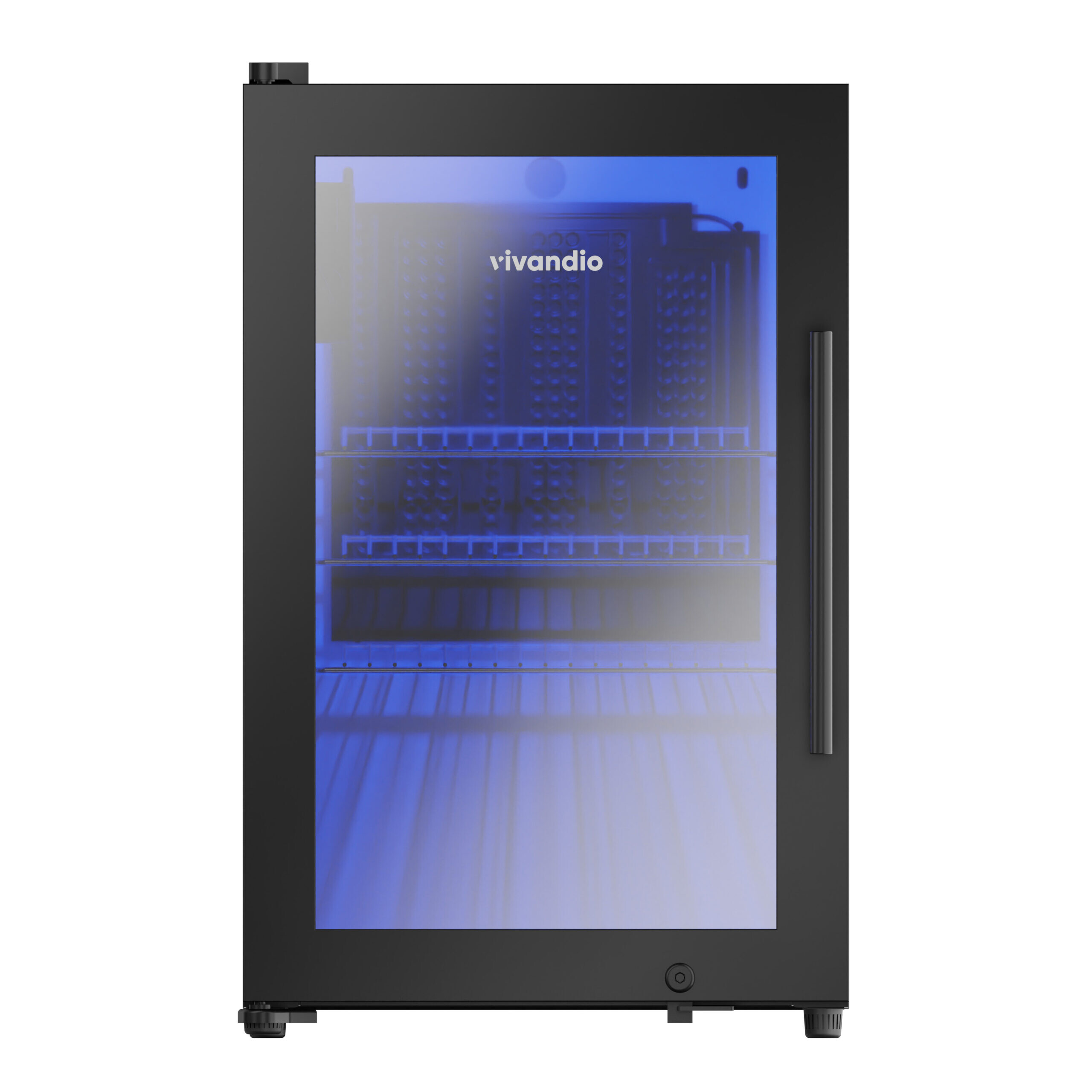 Grill Beistellwagen mit Kühlschrank - vivandio quub Special CoolBuddy, Schwarz