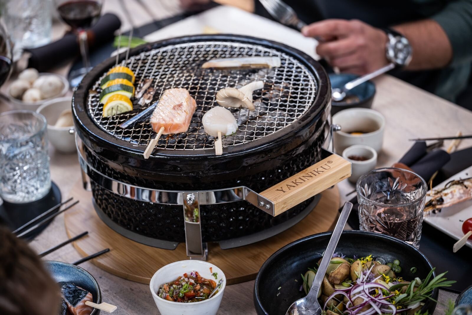 Keramik Tischgrill Yakiniku Shichirin rund, Ø30 cm