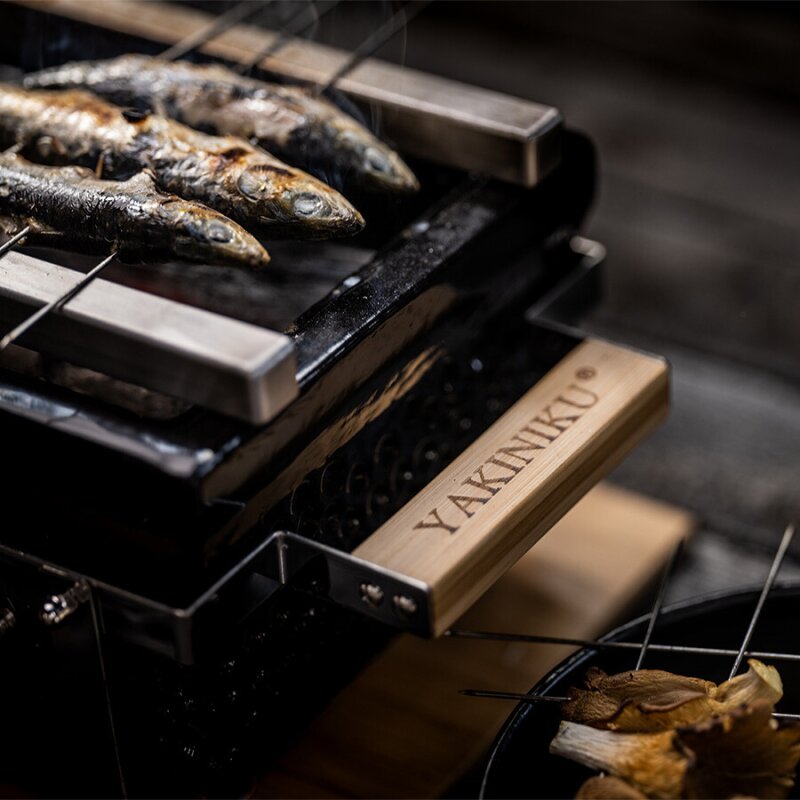 Keramik Tischgrill Yakiniku Shichirin, eckig
