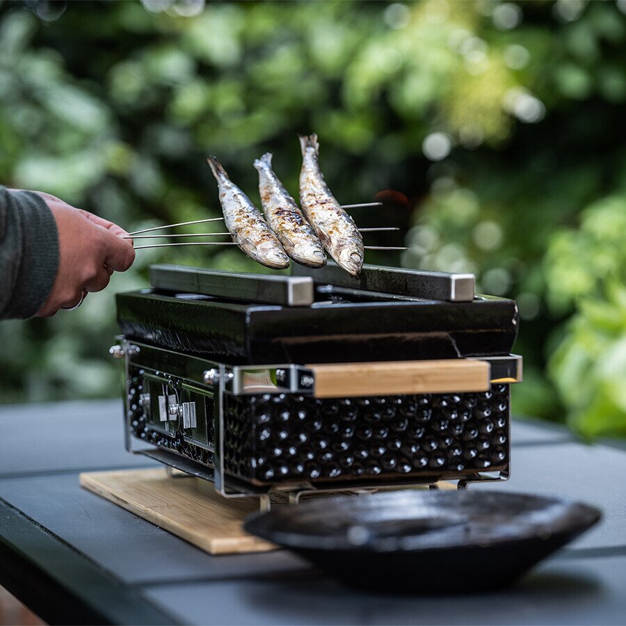 Keramik Tischgrill Yakiniku Shichirin, eckig