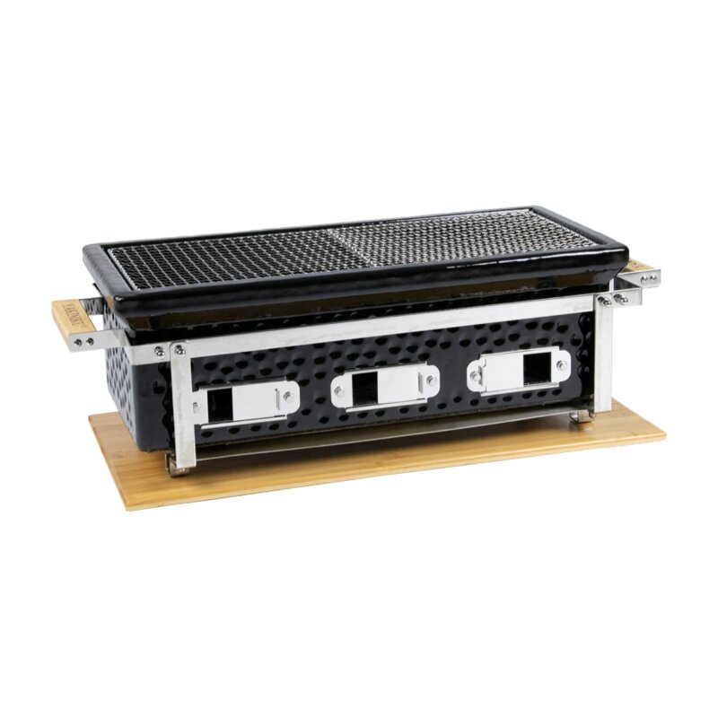 Keramik Tischgrill Yakiniku Shichirin, eckig, Large