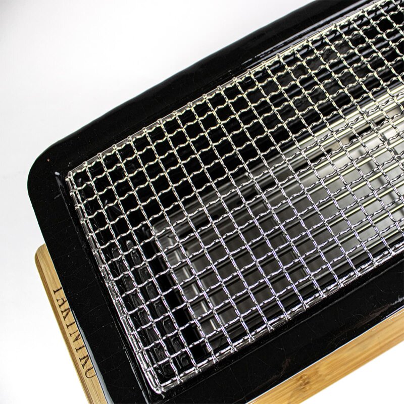 Keramik Tischgrill Yakiniku Shichirin Pro, eckig, medium