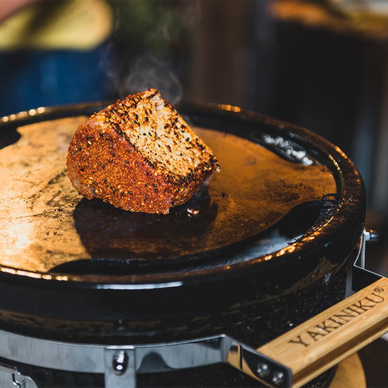 Yakiniku Shichirin Teppanyaki Platte für Shichirin Grill, rund