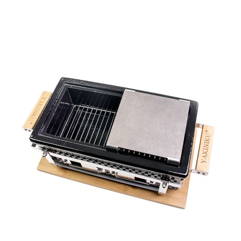 Yakiniku Shichirin Teppanyaki Platte für Shichirin Grill, eckig