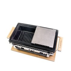 Yakiniku Shichirin Teppanyaki Platte für Shichirin Grill, eckig