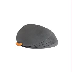 Yakiniku 4 Tisch- Sets, Echtleder, Schwarz