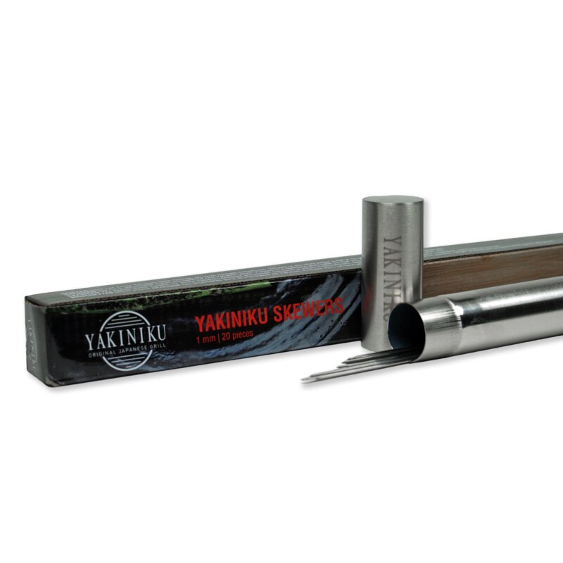 Yakiniku wiederverwendbare Yakitori Spieße 1mm, 20 Stück