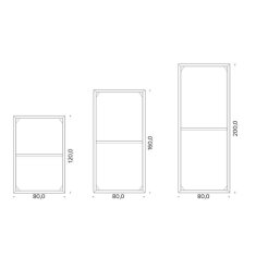 Kaminholzlager Vulx by Hwam Multiflex, Breite 80 cm, Tiefe 40 cm, Cortenstahl