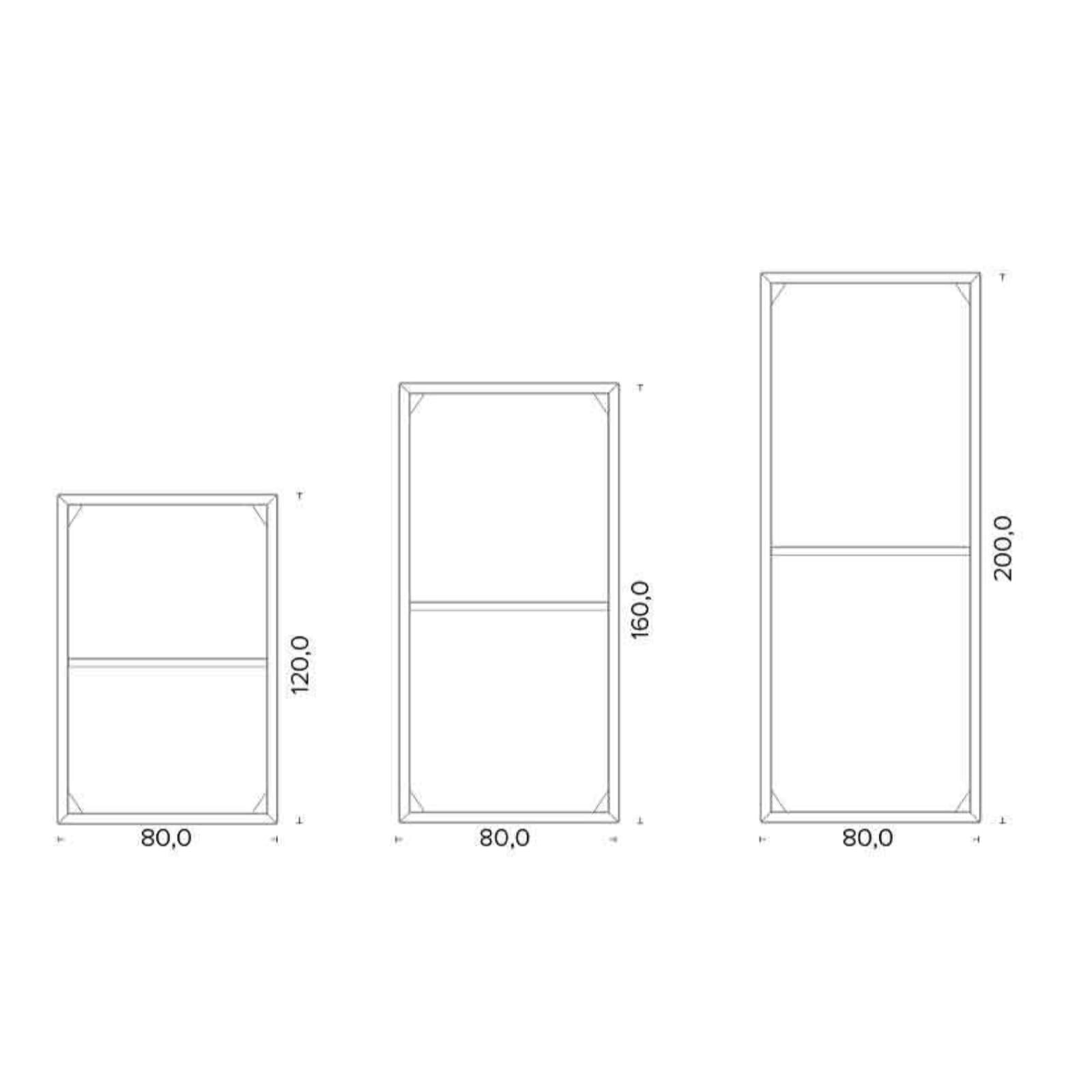 Kaminholzlager Vulx by Hwam Multiflex, Breite 80 cm, Tiefe 40 cm, Cortenstahl