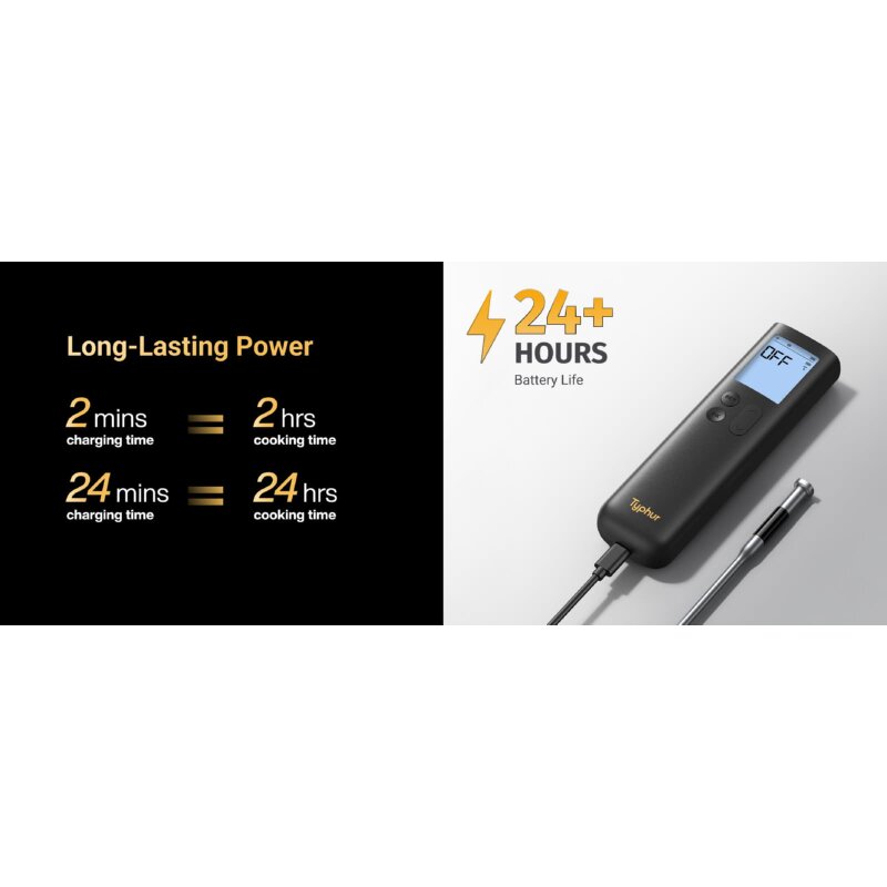 Typhur Sync Gold Lite - kabelloses Fleischthermometer mit 1 Sonde - wireless