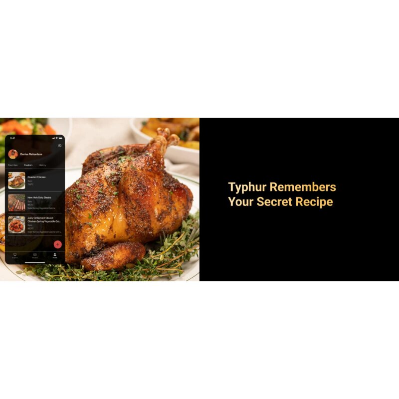 Typhur Sync Gold Lite - kabelloses Fleischthermometer mit 1 Sonde - wireless