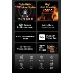 Typhur Sync Gold Lite - kabelloses Fleischthermometer mit 1 Sonde - wireless