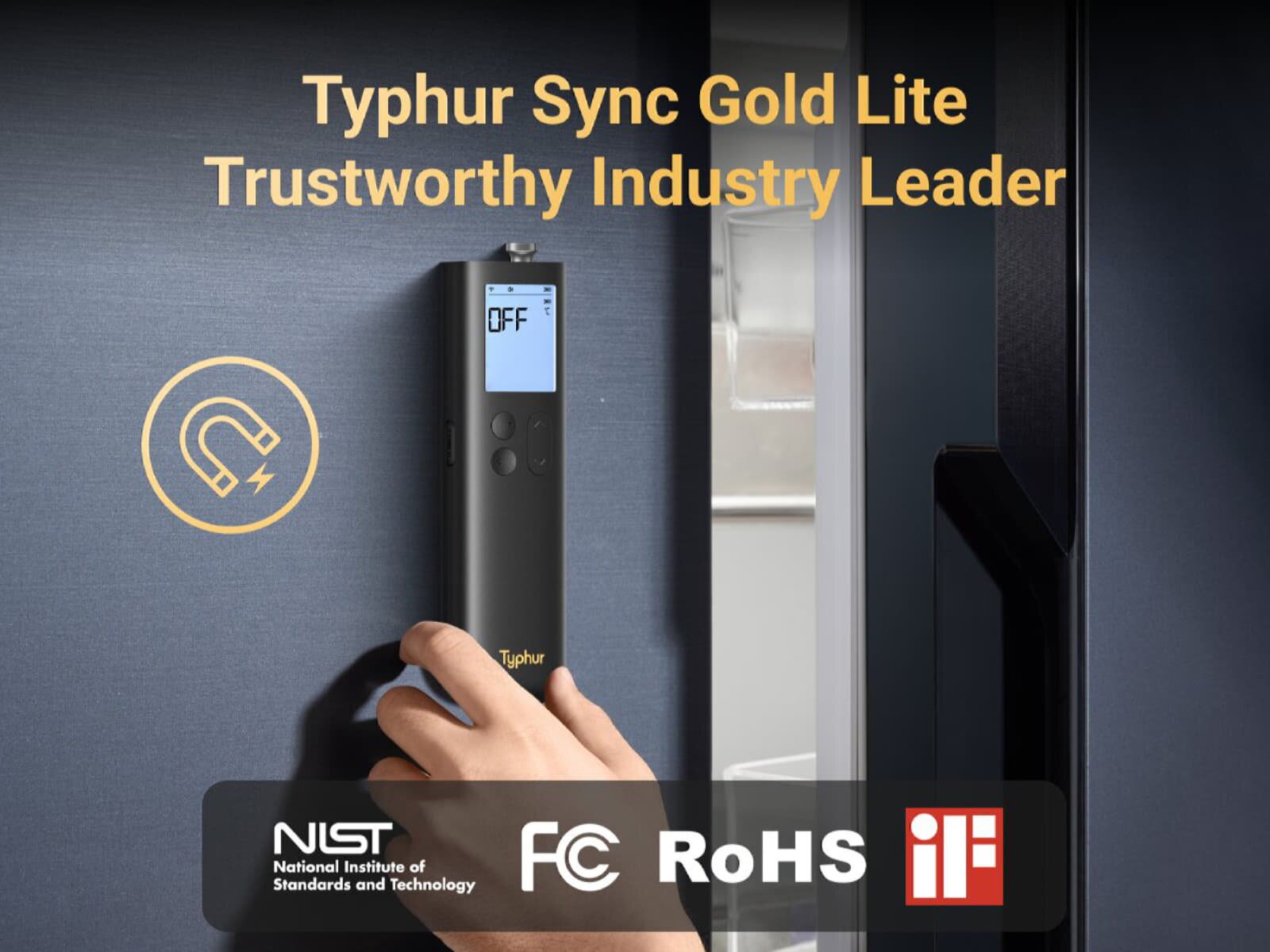 Typhur Sync Gold Lite - kabelloses Fleischthermometer mit 1 Sonde - wireless