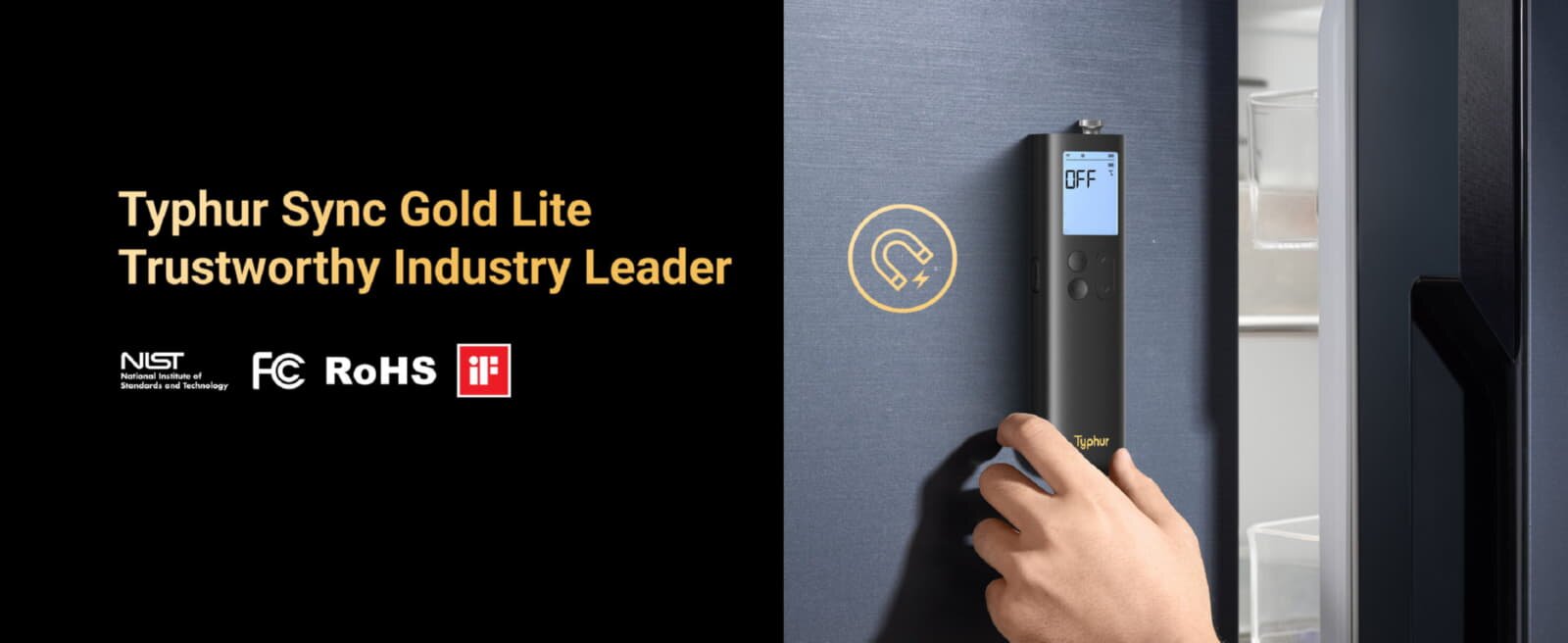 Typhur Sync Gold Lite - kabelloses Fleischthermometer mit 1 Sonde - wireless