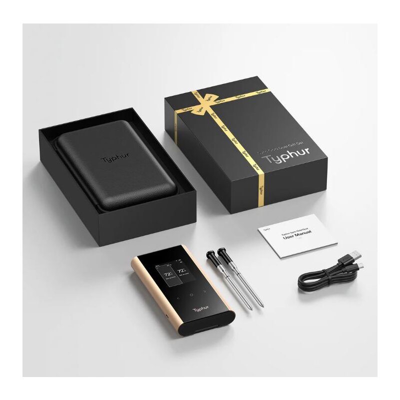 Typhur Sync Gold Dual Gift Set - kabelloses Fleischthermometer mit 2 Sonden - wireless