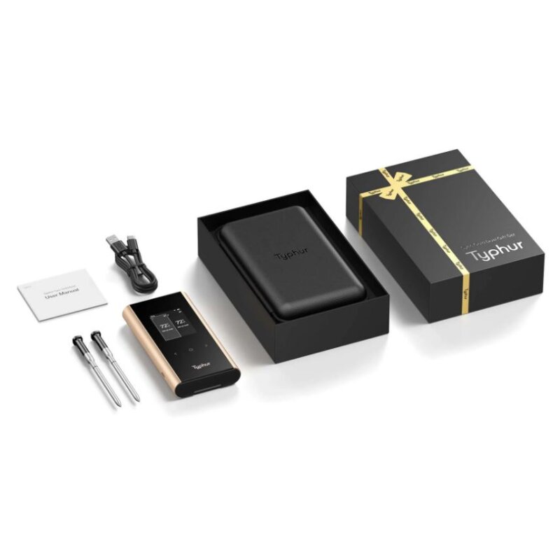 Typhur Sync Gold Dual Gift Set - kabelloses Fleischthermometer mit 2 Sonden - wireless