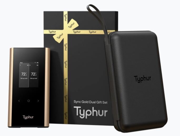 Typhur Sync Gold Dual Gift Set - kabelloses Fleischthermometer mit 2 Sonden - wireless