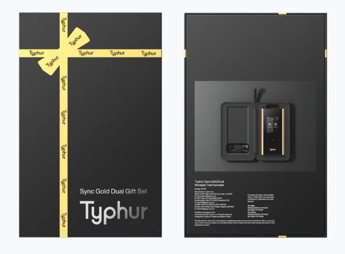 Typhur Sync Gold Dual Gift Set - kabelloses Fleischthermometer mit 2 Sonden - wireless