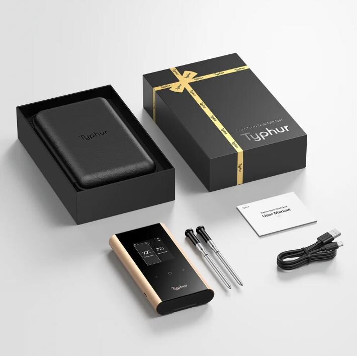Typhur Sync Gold Dual Gift Set - kabelloses Fleischthermometer mit 2 Sonden - wireless