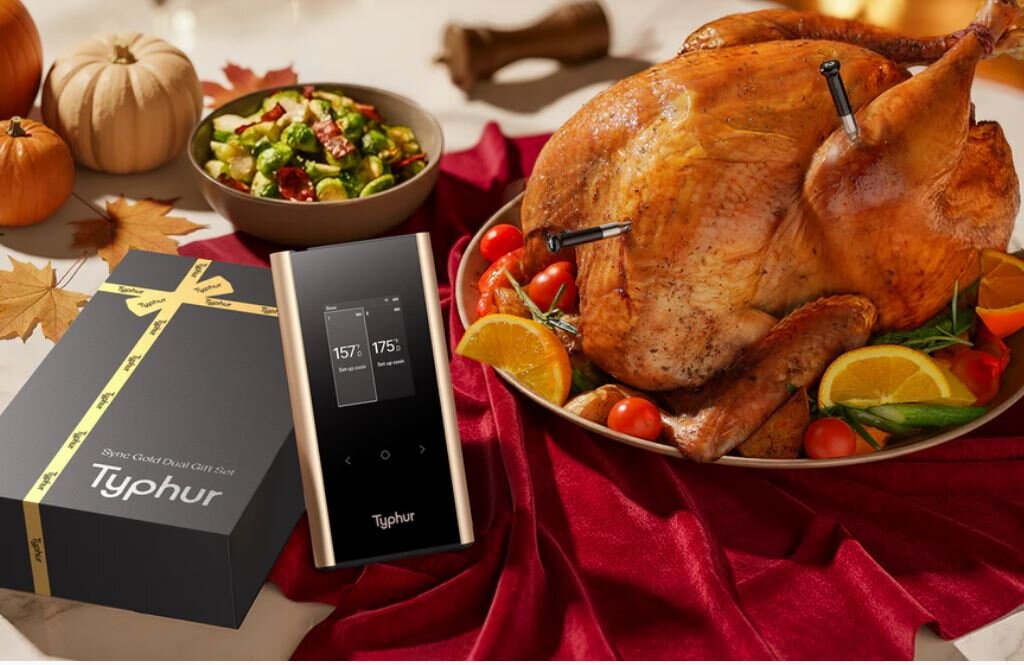 Typhur Sync Gold Dual Gift Set - kabelloses Fleischthermometer mit 2 Sonden - wireless