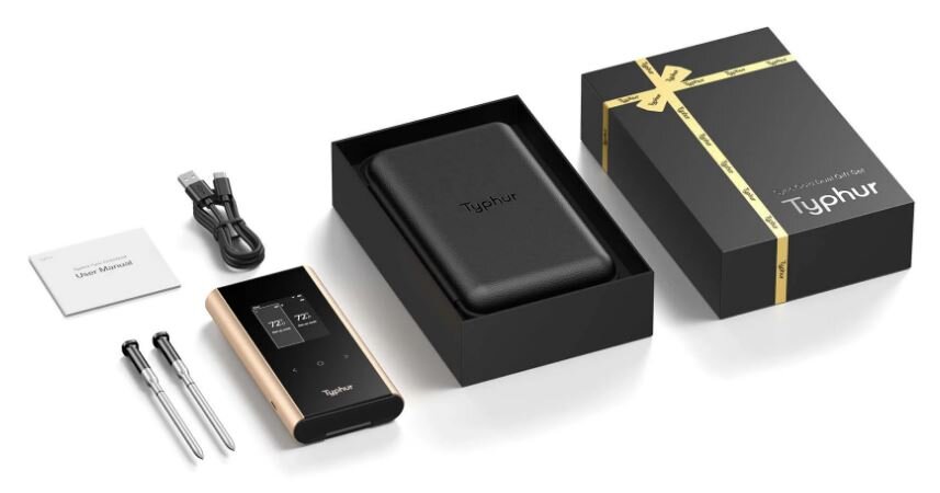 Typhur Sync Gold Dual Gift Set - kabelloses Fleischthermometer mit 2 Sonden - wireless