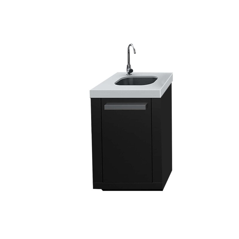 Everdure NEO Black Spülbeckenmodul mit Spüle und Wasserhahn, Schwarz