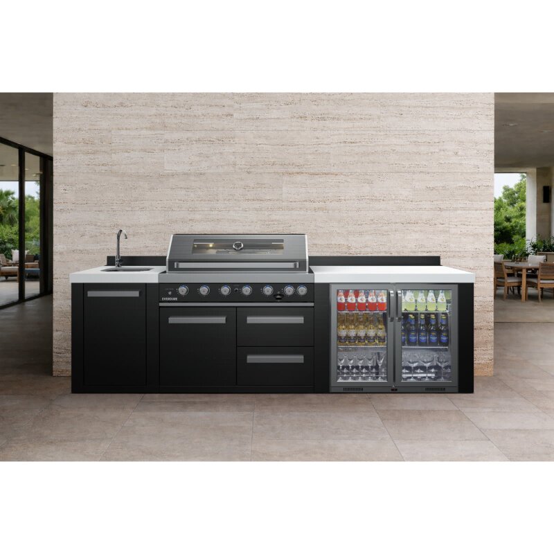 Everdure NEO Black Kühlschrankmodul mit Arbeitsplatte, Schwarz