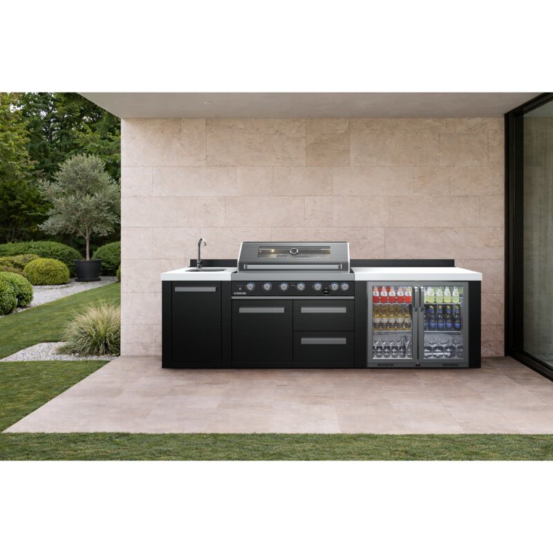 Everdure NEO Black Kühlschrankmodul mit Arbeitsplatte, Schwarz
