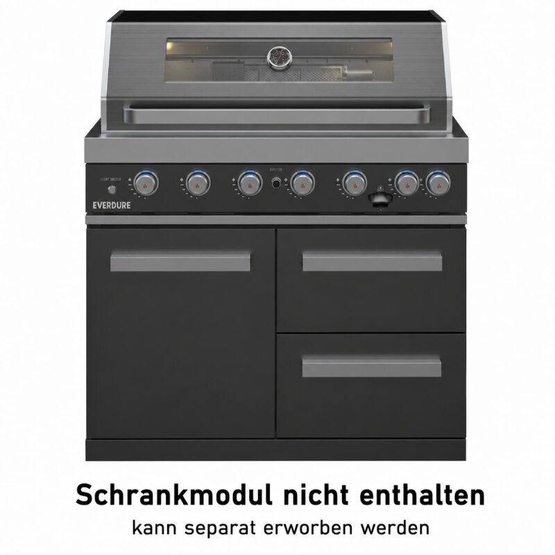 Everdure NEO Black 6+1 Brenner Built- In Gasgrill inkl. Rotisserie