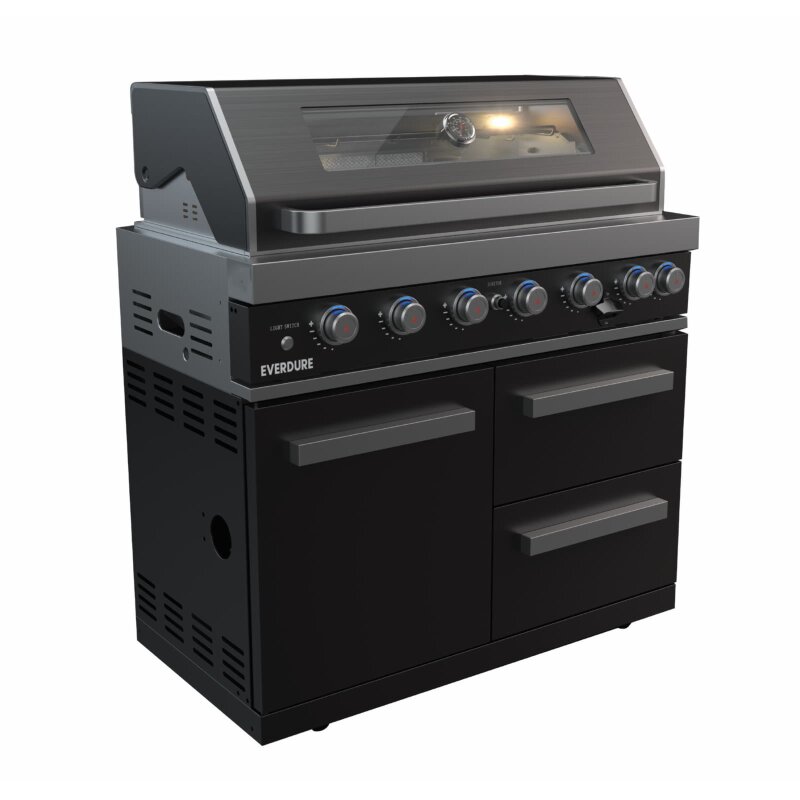Everdure NEO Black 6+1 Brenner Built- In Gasgrill inkl. Rotisserie