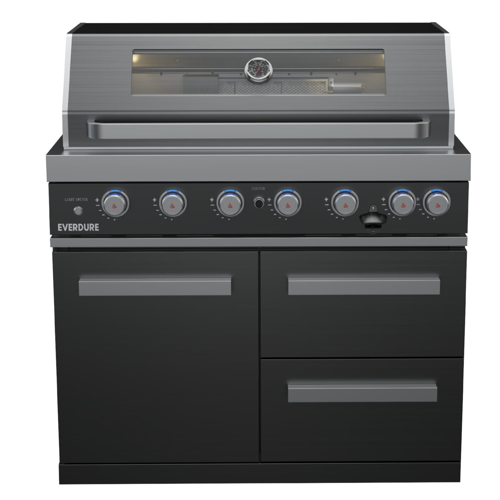 Everdure NEO Black 6+1 Brenner Built- In Gasgrill inkl. Rotisserie