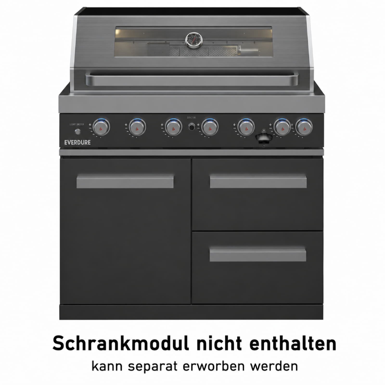 Everdure NEO Black 6+1 Brenner Built- In Gasgrill inkl. Rotisserie