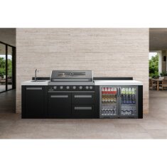 Everdure NEO Black Steel - XXL Kühlschrank, Doppeltüren, 192 Liter