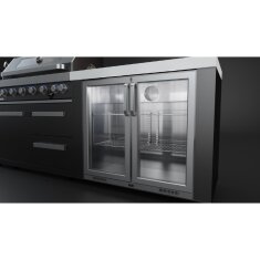 Everdure NEO Black Steel - XXL Kühlschrank, Doppeltüren, 192 Liter